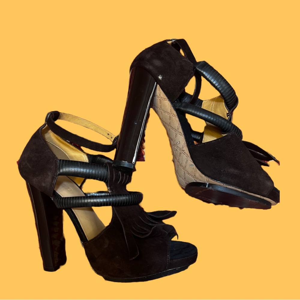 L.A.M.B. Fringe Heels - Picture 2 of 5